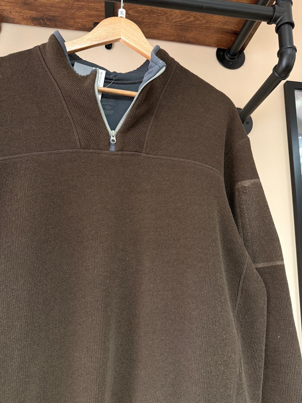 Y2K Arcteryx Brown Covert Vintage Polartec Fleece 1/4 Zip Pullover Sweater Top